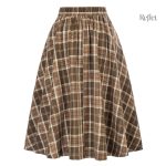 Jupe élégante à carreaux pour un look vintage