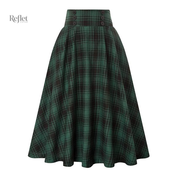 Jupe à carreaux, incontournable du style rétro