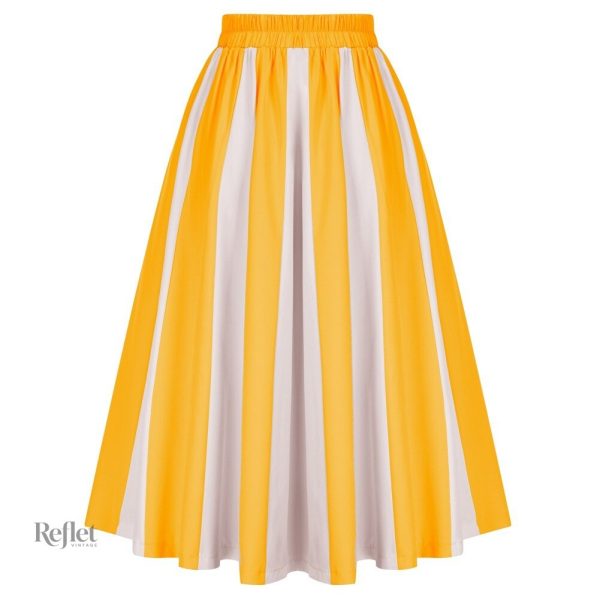 Jupe vintage années 50 avec motif floral coloré