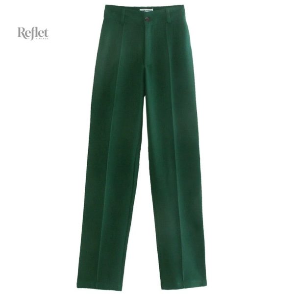 Pantalon vintage femme à élastique confortable