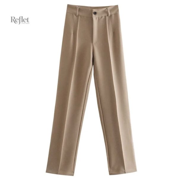 Pantalon femme style vintage décontracté