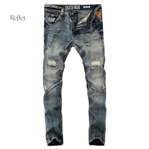 Look vintage homme avec un jean tendance