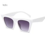 Lunette de soleil vintage blanche