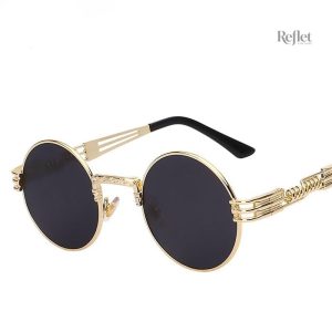 Lunette de soleil homme ronde vintage