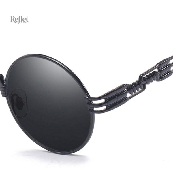 Lunette vintage ronde pour homme