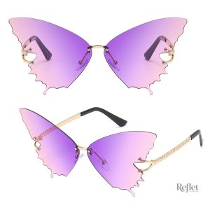 Lunettes papillon rétro, design vintage, protection UV