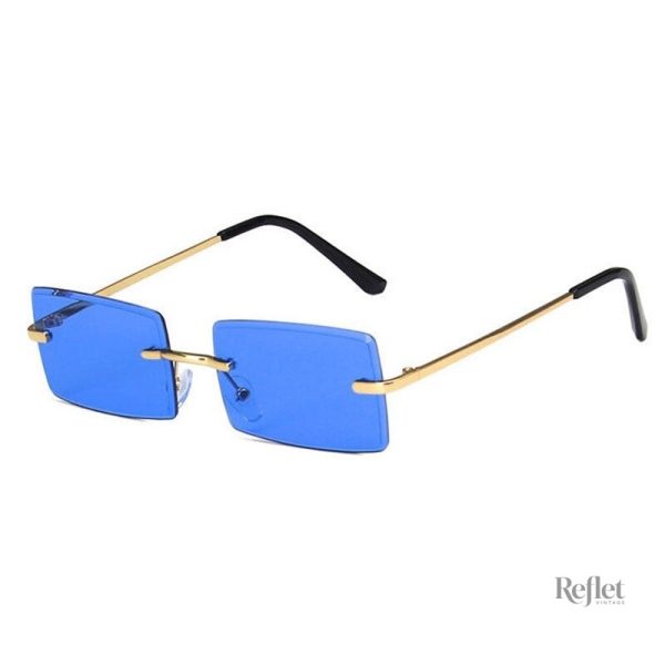 Lunette rectangulaire rétro pour homme