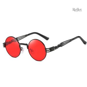 Lunettes de soleil rondes vintage pour homme