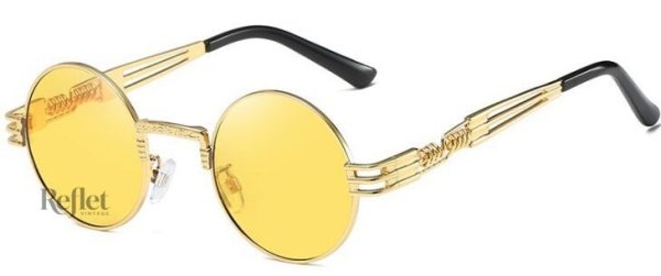 Lunettes de soleil circulaires pour homme