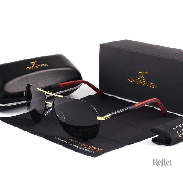 Lunettes de soleil rétro pour homme