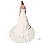 Robe de mariée en dentelle, coupe classique et raffinée