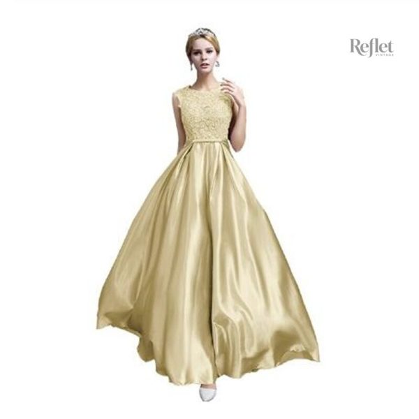 luxe-robe-de-princesse-femme-1 Robe de princesse femme luxe en satin et tulle