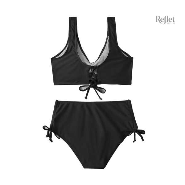 Bandeau et slip rouge style rétro