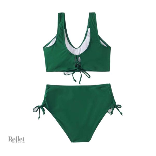 Bikini rouge avec design intemporel