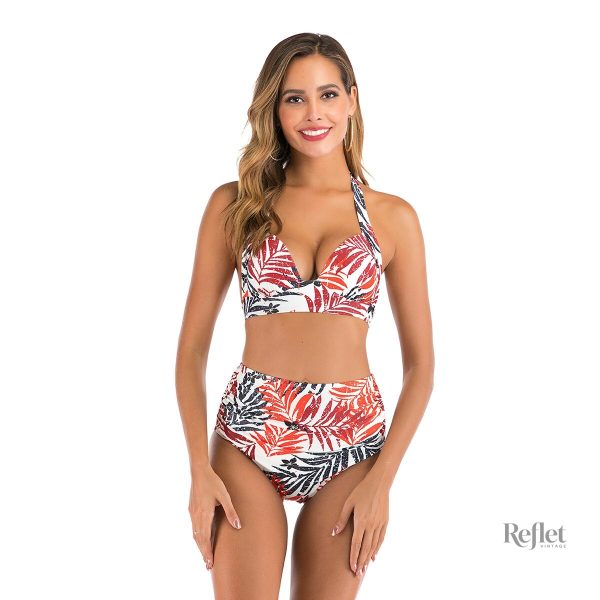 Maillot de bain vintage femme à fleurs
