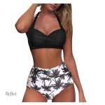 Maillot de bain rétro avec motifs floraux