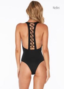 Maillot de bain noir avec style vintage intemporel