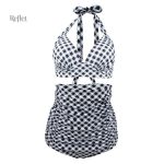 Maillot de bain vintage taille haute pour baignade