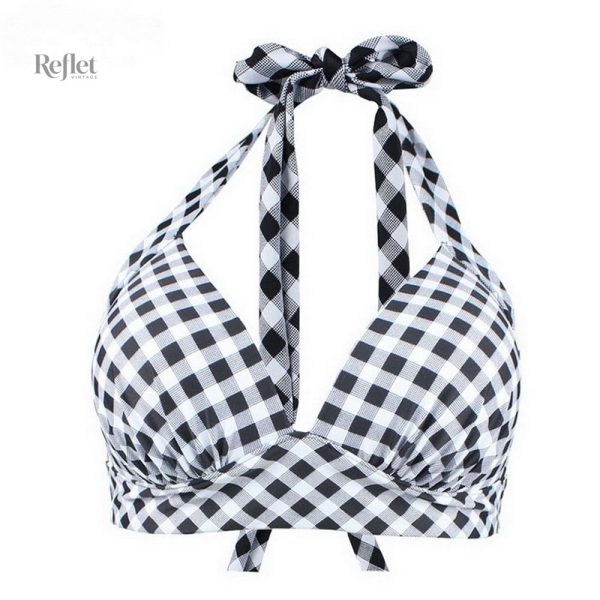 Maillot de bain taille haute vintage avec coloris tendance