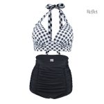 Maillot de bain taille haute classique au design rétro