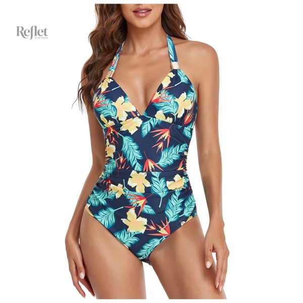 Maillot de bain une pièce coloré et vintage
