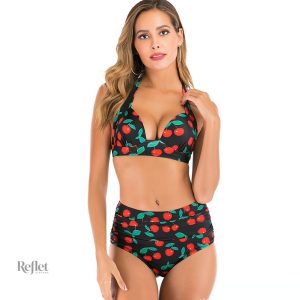 Maillot de bain à pois, style vintage intemporel