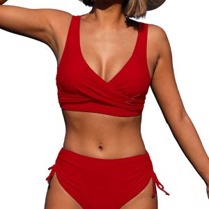 Maillot de bain vintage femme 2 pièces élégant et rétro