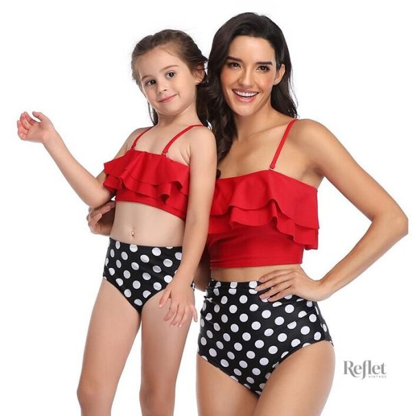 Maillot de bain femme culotte vintage élégant