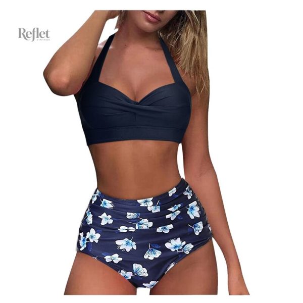 Maillot vintage femme, style chic pour la plage