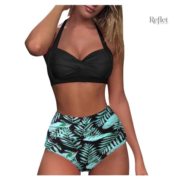 Maillot de bain rétro, coupe flatteuse pour femmes