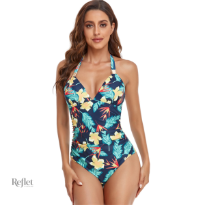 Maillot de bain vintage femme une pièce élégant et rétro
