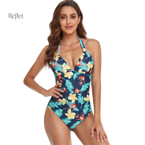 Maillot une pièce féminin au style vintage intemporel