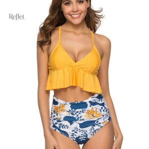 Maillot de bain vintage femme une pièce shorty