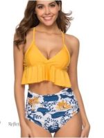 Bikini vintage une pièce à jambe courte