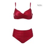 Maillot de bain vintage rouge élégant et rétro