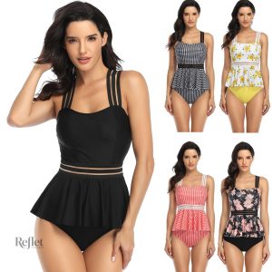 Maillot de bain vintage une pièce élégant