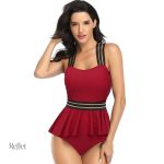 Maillot de bain rétro une pièce pour femme