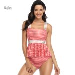 Maillot de bain classique une pièce, style rétro