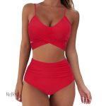Maillot de bain vintage violet pour femmes