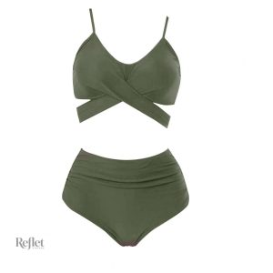 Maillot de bain rétro violet pour la plage