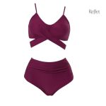 Maillot de bain violet d'inspiration rétro