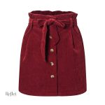 Mini jupe colorée, tendance années 70