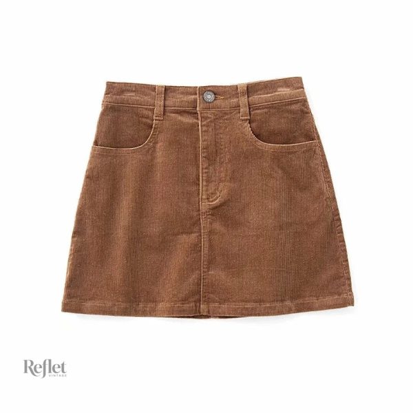 Mini jupe vintage à motifs audacieux