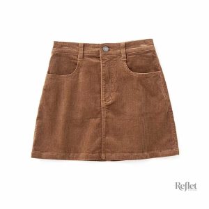 Jupe années 80 avec taille haute élégante