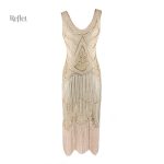 Robe vintage années 30 avec motifs fluides