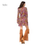 Robe à manches longues pour une allure rétro chic
