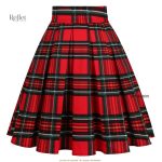 Jupe midi vintage à motifs colorés