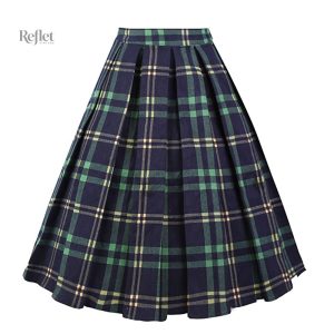 Jupe midi intemporelle, silhouette flatteuse