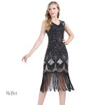 Robe années 30 avec motifs floraux tendance