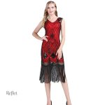 Élégante robe femme années 30 pour occasions spéciales